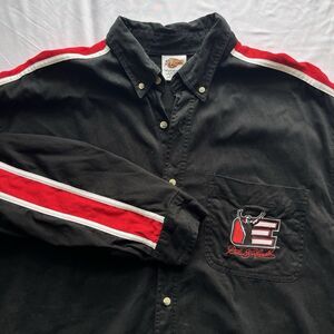 Dale Earnhardt Black Winners Circle Long Sleeve Button‎ Down Shirt Mens XL
